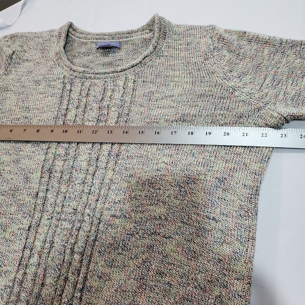 Laura Scott Ribbed Knit Confetti Colored Soft Sweater Size XL - Picture 9 of 10